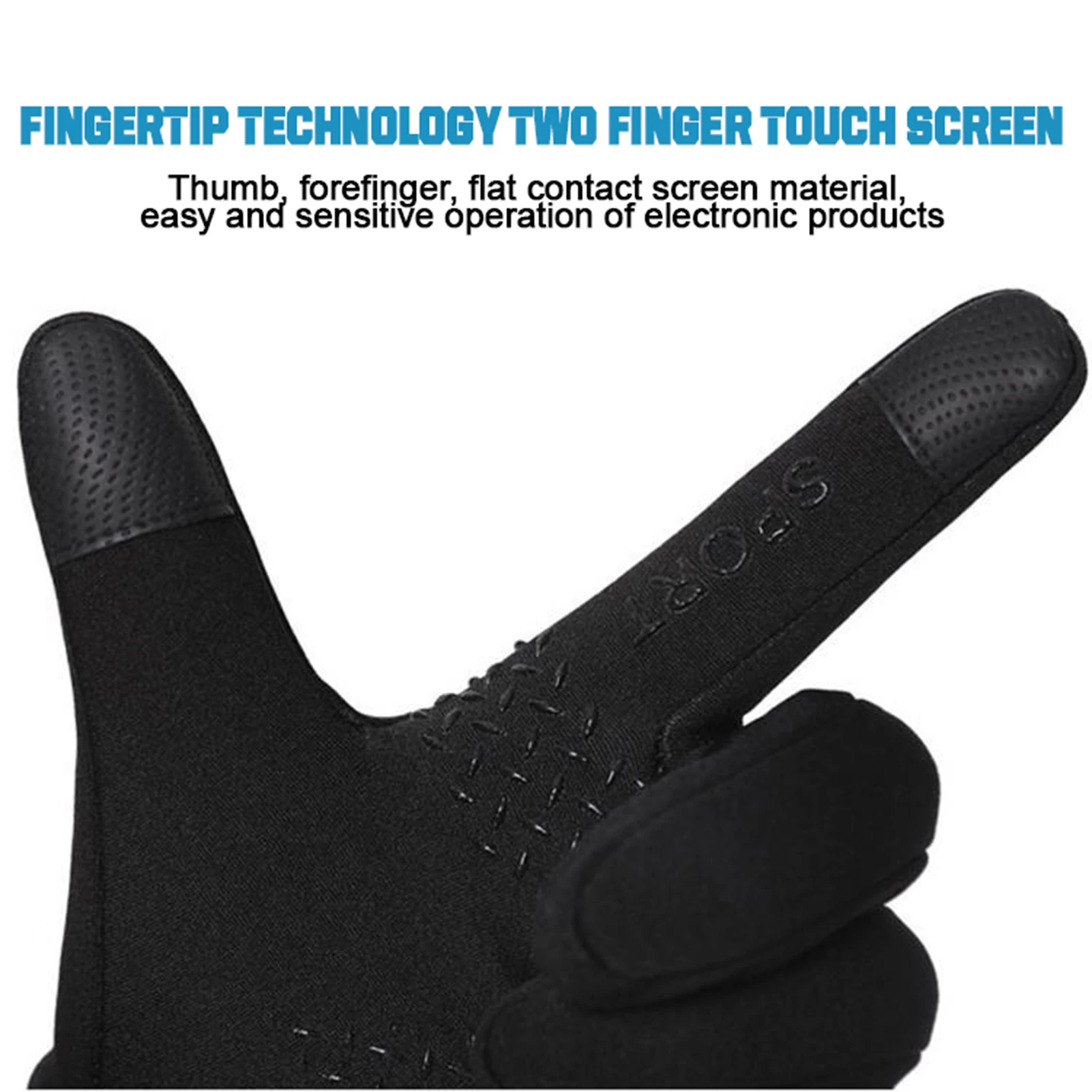 1 пара мужские черные перчатки варежки Зимние сохраняющие тепло