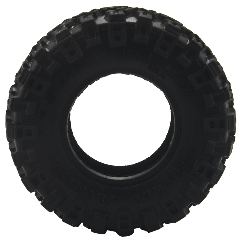 4PCS 52X17mm 1.0 Soft Rubber Wheel Tires Tyre For 1/24 RC Crawler Car Axial SCX24 90081 AXI00001 Upgrade Parts