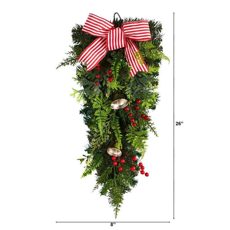 

Eye-Catching Gorgeous Green Artificial Christmas Holiday Greenery Swag Ornament for Festive Decoration