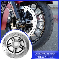 298mm motorcycle accessories stainless steel front brake disc plate brake rotors for honda hornet250 vtr250 hornet 250 vtr 250