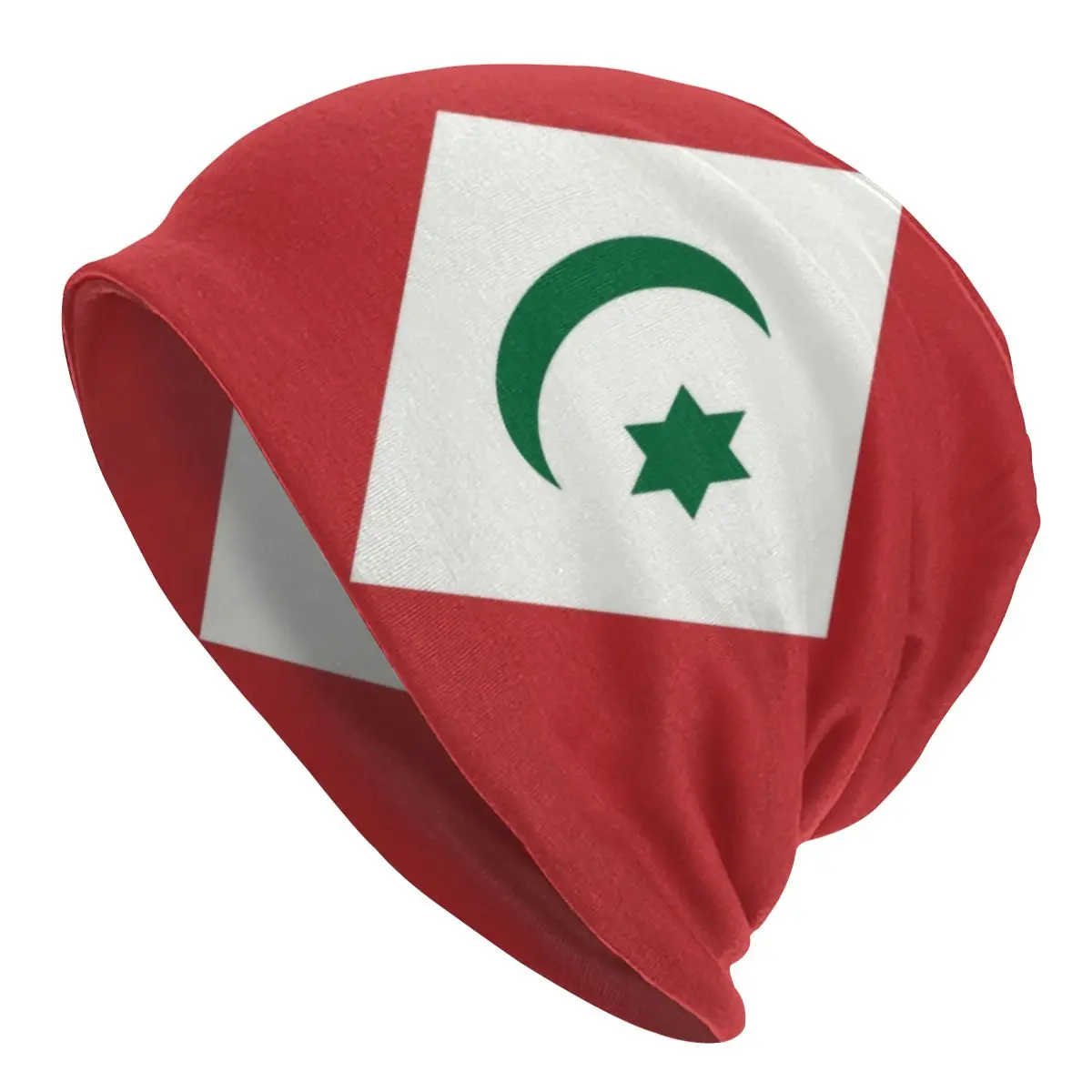 

Rif Republic Flag Bonnet Femme Hip Hop Knitted Skullies Beanies Cap Women Men Warm Winter Slouchy Beanie Hats
