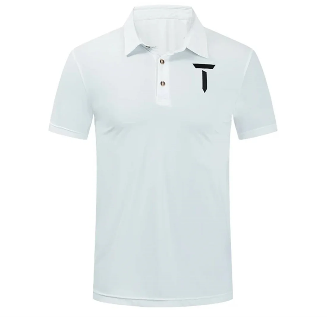 New men's golf short sleeve summer men's breathable T-shirt lapel POLO shirt European Tour
