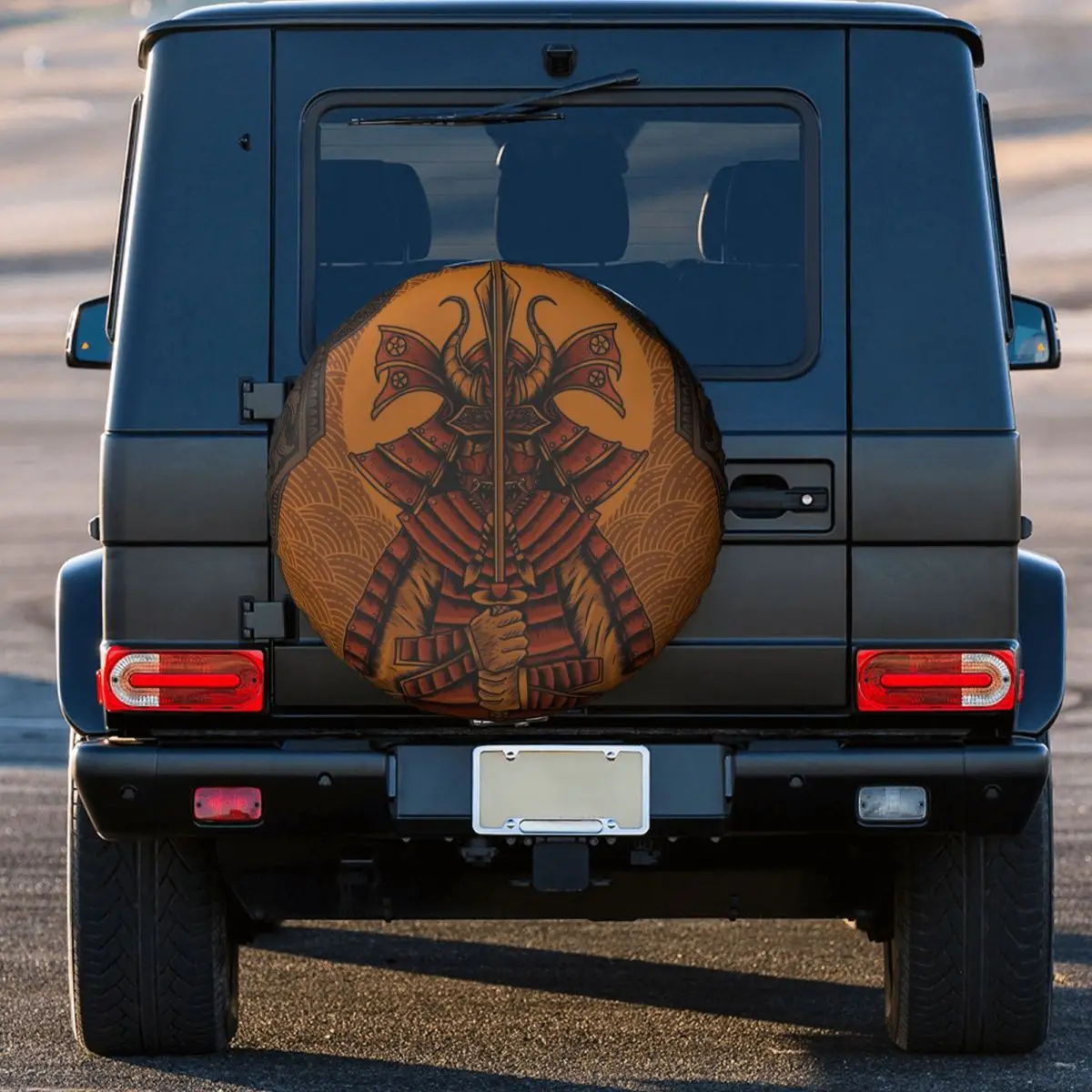 

Samurai Warriors Tire Cover Wheel Protectors Weatherproof Universal for Jeep Trailer RV SUV Truck Camper Travel Trailer