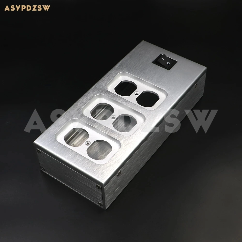 Алюминиевый распределитель питания переменного тока США 6-розетка блок корпус
