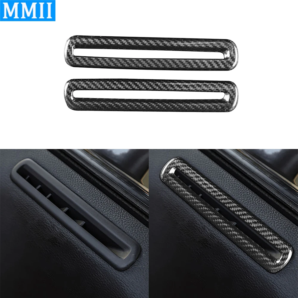 

For Dodge Challenger 2015+ Carbon Fiber Door Both Side Air Conditioning Outlet Cover Trim Car Interior Retrofitting Accessories