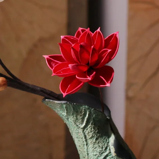 

Red Bauhinia Dried Flowers Lotus Branch Natural Preserved Flower Creative Wedding Decoration Arrangement Floral