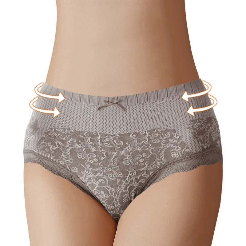 Женские хлопковые дышащие трусики с высокой талией удобное нижнее белье для