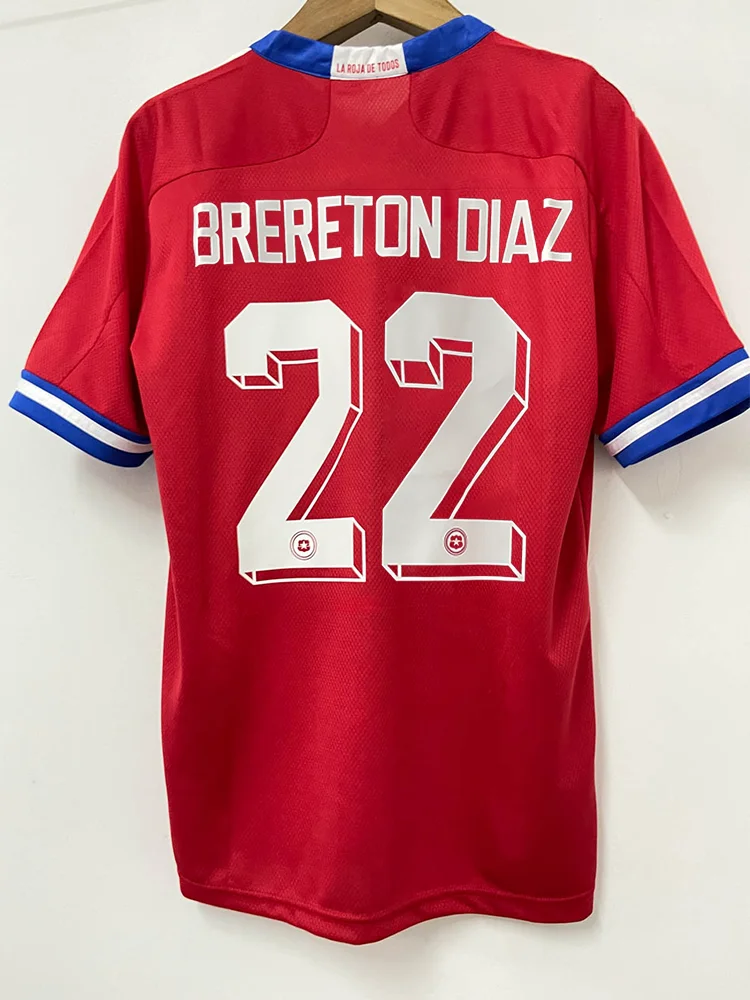 

Camiseta de fútbol de Chile, camisa de 2022, 23