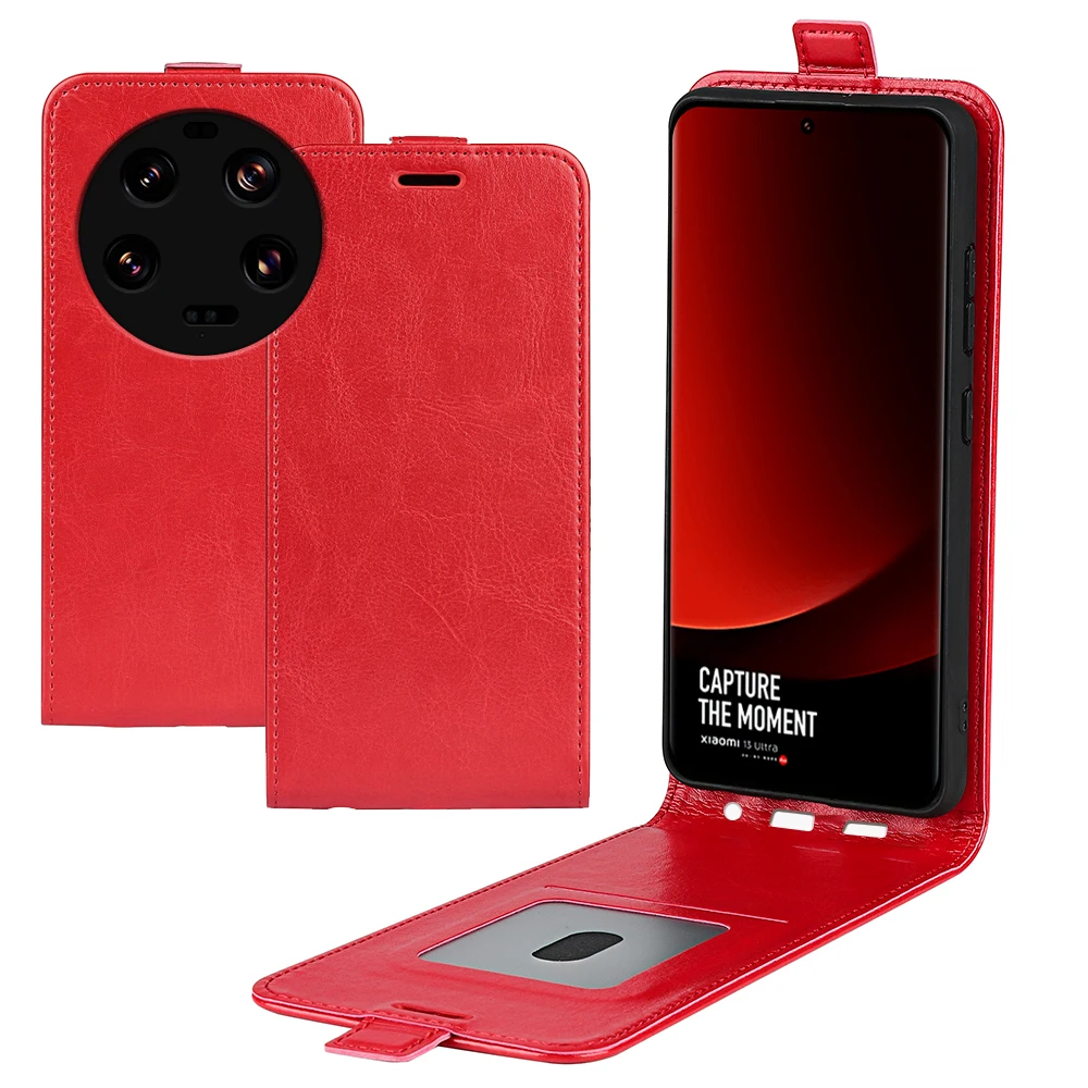 Dla Xiaomi 13 Ultra Etui skórzane z klapką Miękka okładka Pionowy portfel Skórzane etui na kartę kredytową mi