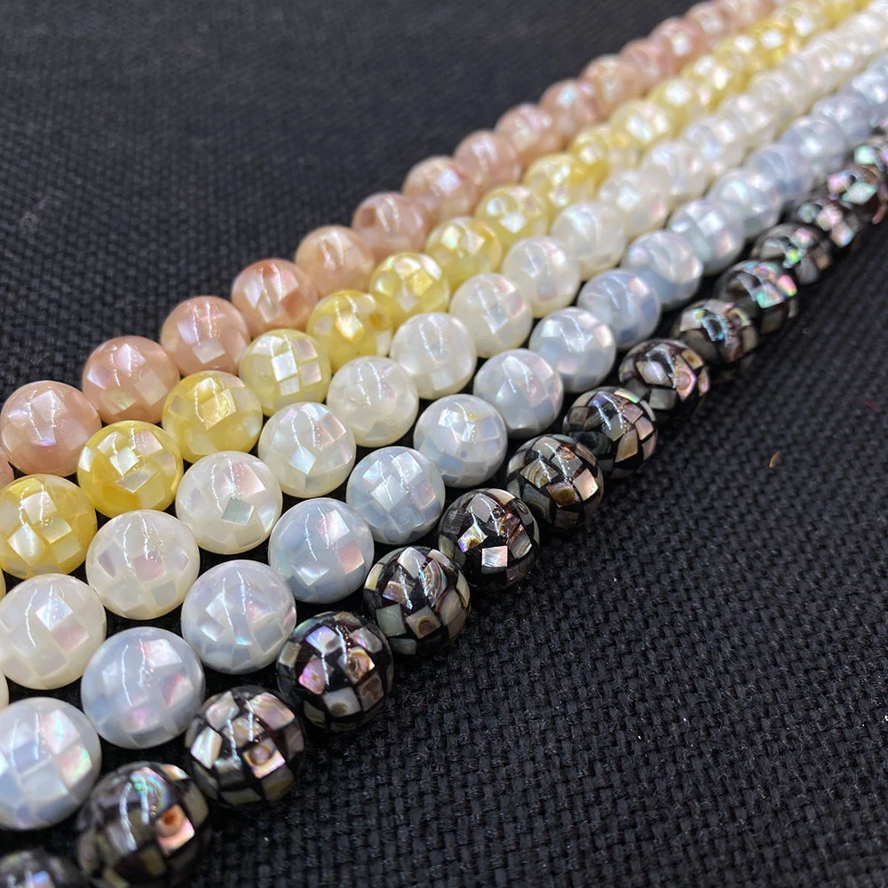 Мозаичные бусины из натуральной ракушки Подвески для изготовления ювелирных