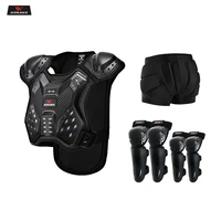 wosawe kids motorcycle body armor motocross chest back protector vest skateboard ski jacket racing protective body guards armor