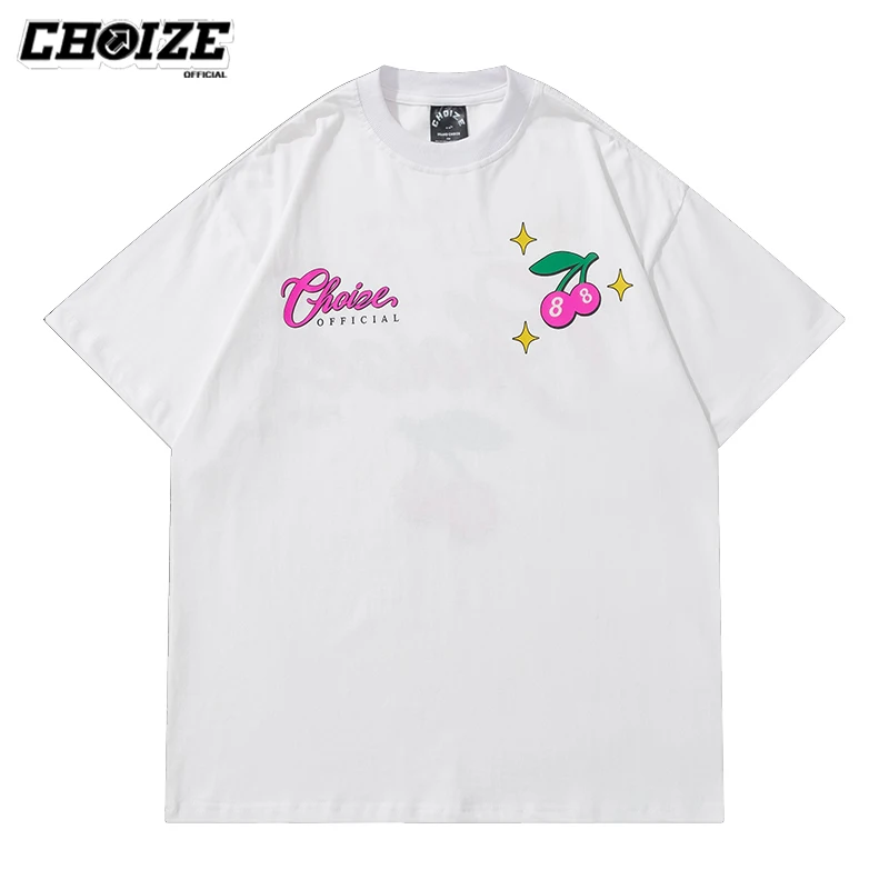 

CHOIZE Streetwear Hip Hop Casual T Shirt Mens Loose Summer Retro Oversized Tees Shirts Men Unisex Harajuku Printed Graphic Tops