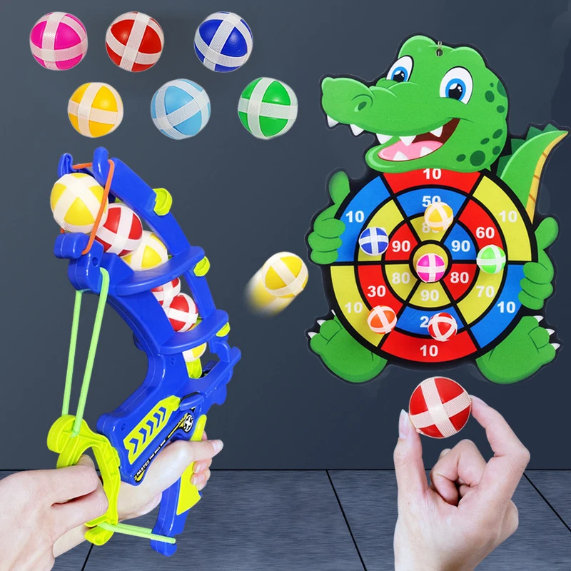 

Montessori Sports Sticky Ball Slingshot Target Dartboard Throw Shooting Outdoor Board Games For Children Educational Games