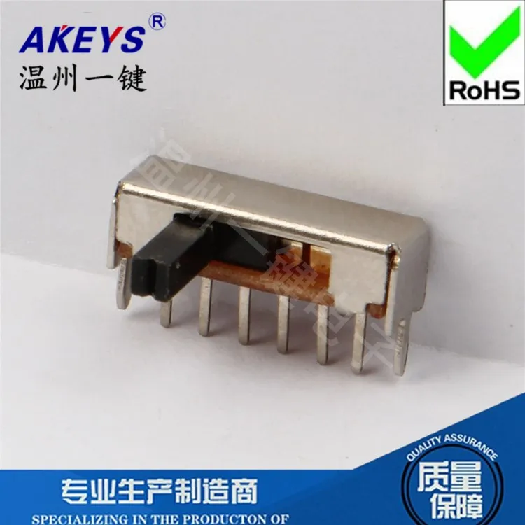 SK-14D01 (1p4t) переключатель с 4 зубьями, 2 фиксированными ножками, шестью футами, горизонтальная магнитола