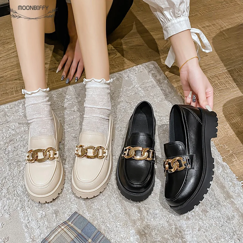 

Leather Daily Women's Loafers Spring Summer Footwear Designer Heels Sneakers Party Shoes Office Ladies Girls Student Pumps