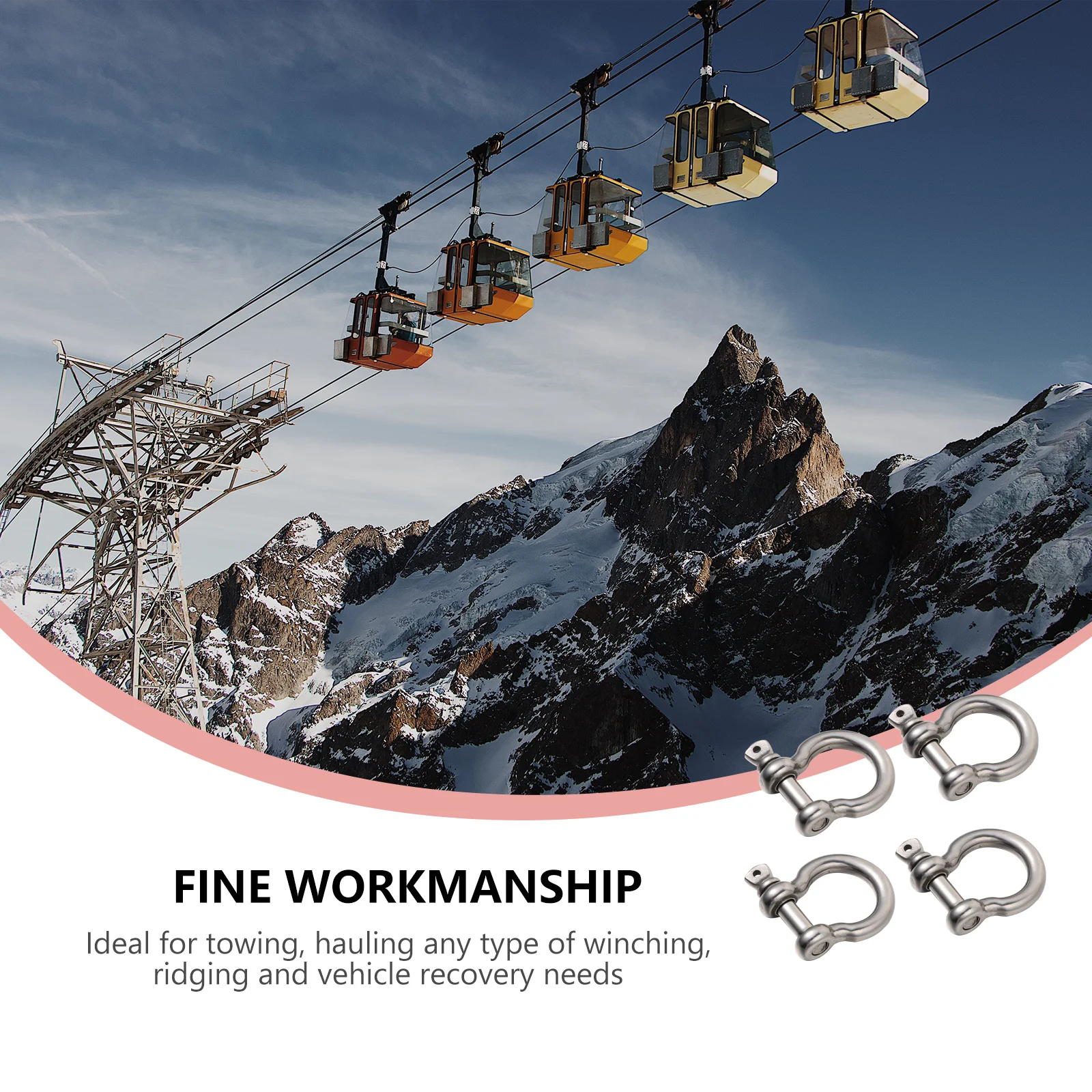 Винтовой штифт Анкерная скоба Лук Пряжка Цепь D-образное кольцо Спасательный