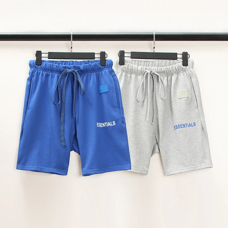 

Essentials Men's Shorts Summer Fashion ESSENTIALS Letter Streetwear Hip Hop Quick-Drying and Breathable Cotton Sports Shorts