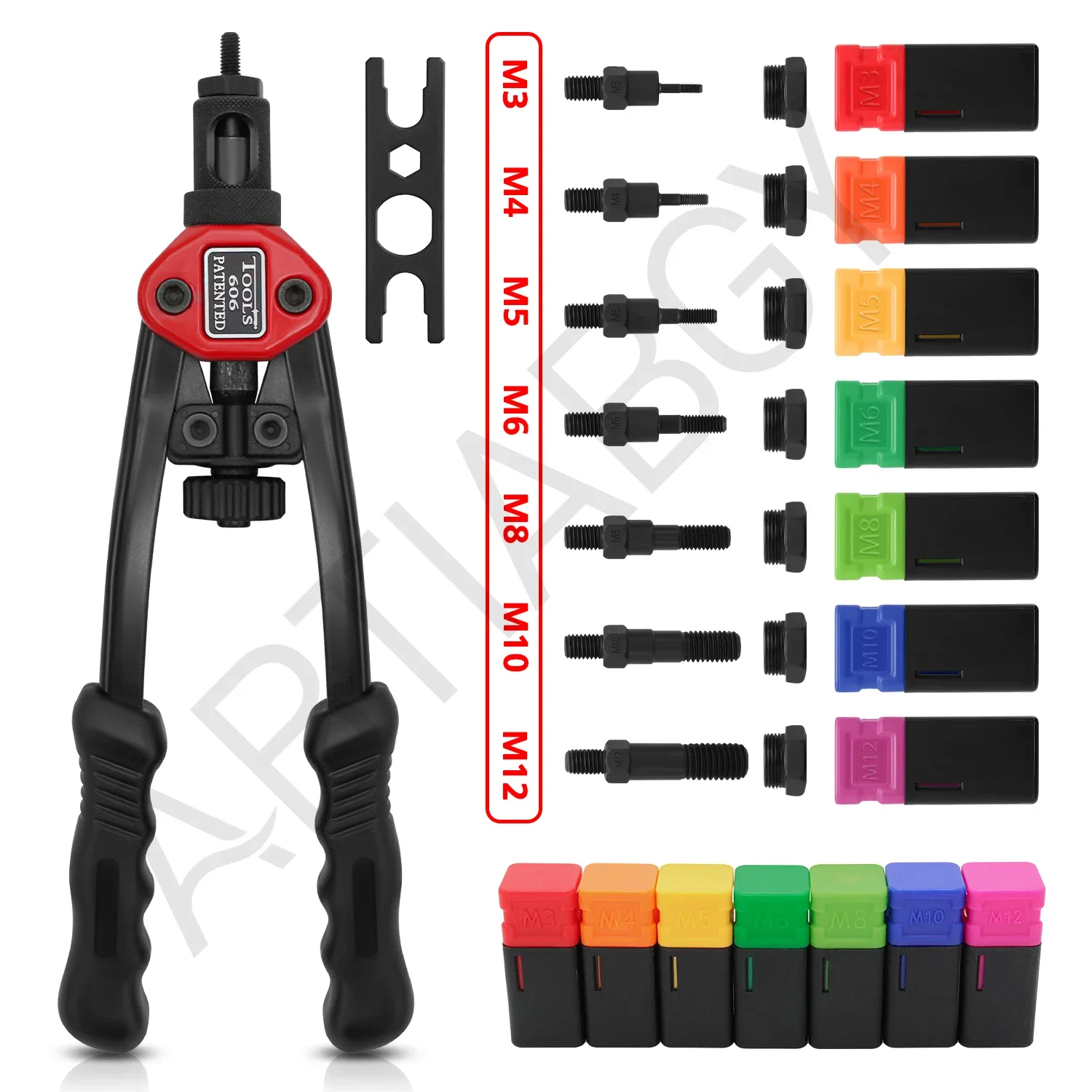 

Плоские заклепочные гайки М3-М12 углеродистая сталь