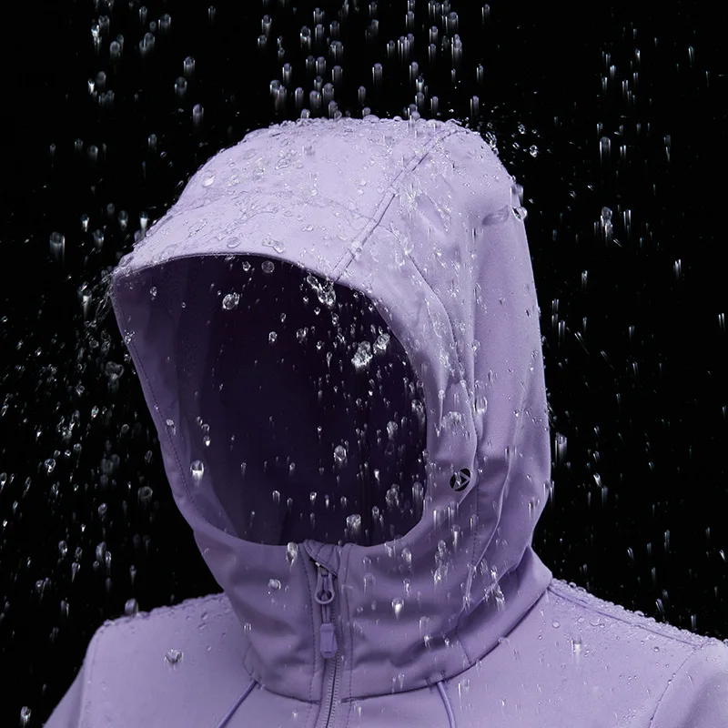 

Waterproof Hooded Men Women Softshell Jacket Windproof Fashion Hiking Climbing Clothes Outdoor Plus Fleece Warm Windbreaker Coat