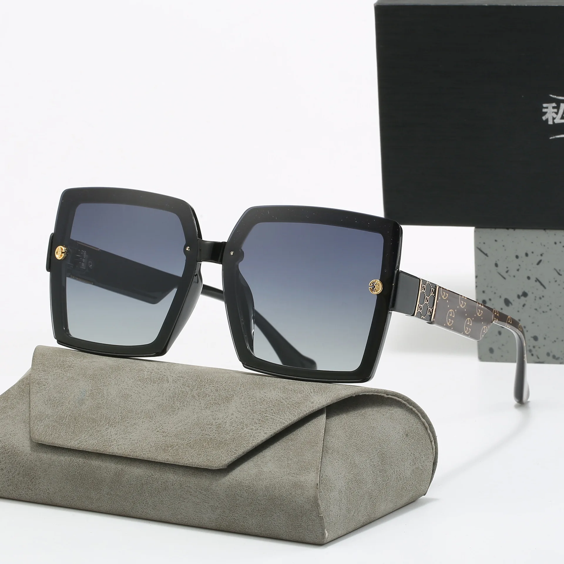 VAKA Fashion Polarized Brand Designer WomenSunglasses Square Oversized Shades Ladies UV400 Trendy Sun Glasses Eyewear