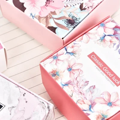 Новинка 50 шт. бумажная коробка с цветами в виде мыла свечи печенья конфеты