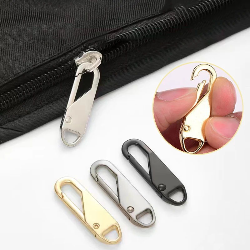 Купи Zipper Slider Puller Instant Zipper Repair Kit Replacement For Broken Buckle Travel Bag Suitcase Zipper Head DIY Sewing Craft за 27 рублей в магазине AliExpress