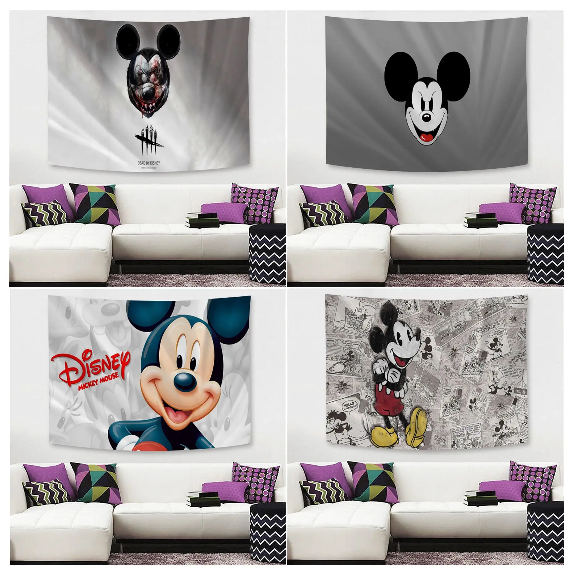 Disney Epic Микки Маус гобелен с героями мультфильмов индийский Будда настенное