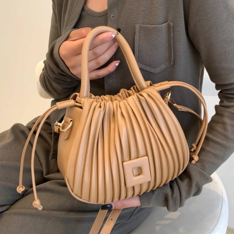 

2022 знаменитые брендовые сумки-ведра, дизайнерская сумка с верхней ручкой, плиссированная сумка на плечо для женщин, клатчи, кошельки, сумка через плечо, длинный ремень