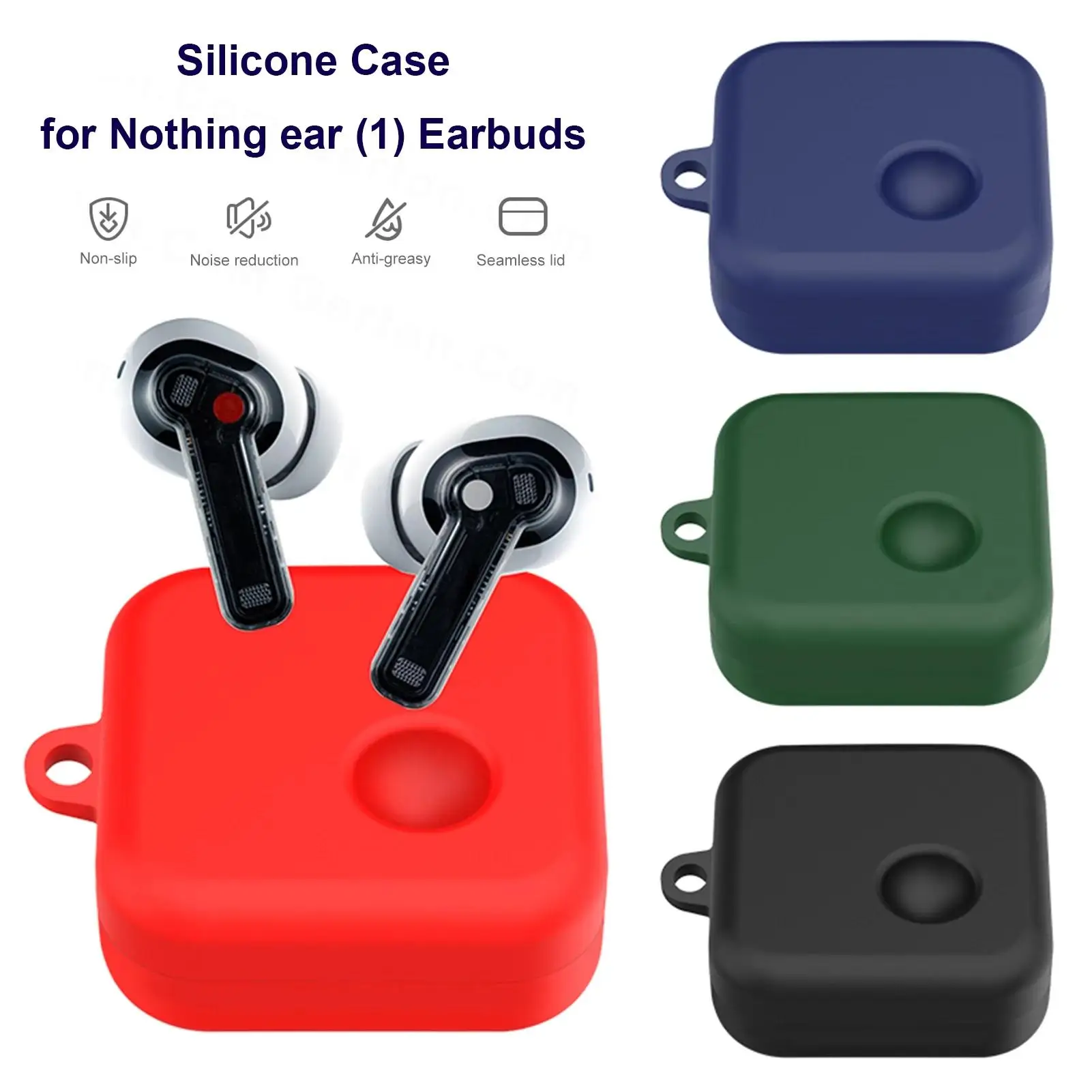 

Shockproof Protective Cover For Nothing Ear 1 Case Waterproof Case Washable Wireless Earphone Cover Silicone Shell Non-slip Capa