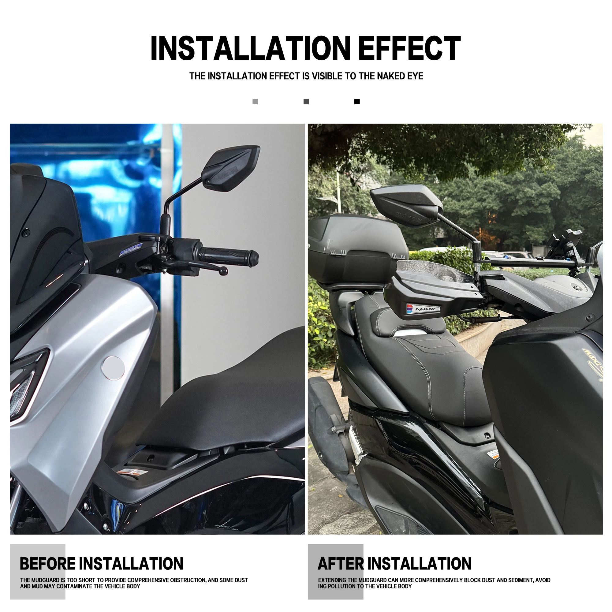 Фото ДЛЯ YAMAHA NMAX155 NMAX160 2015-2025 мотоциклетная защита лобового стекла, защита рук, защита рук NMAX, поручни №2