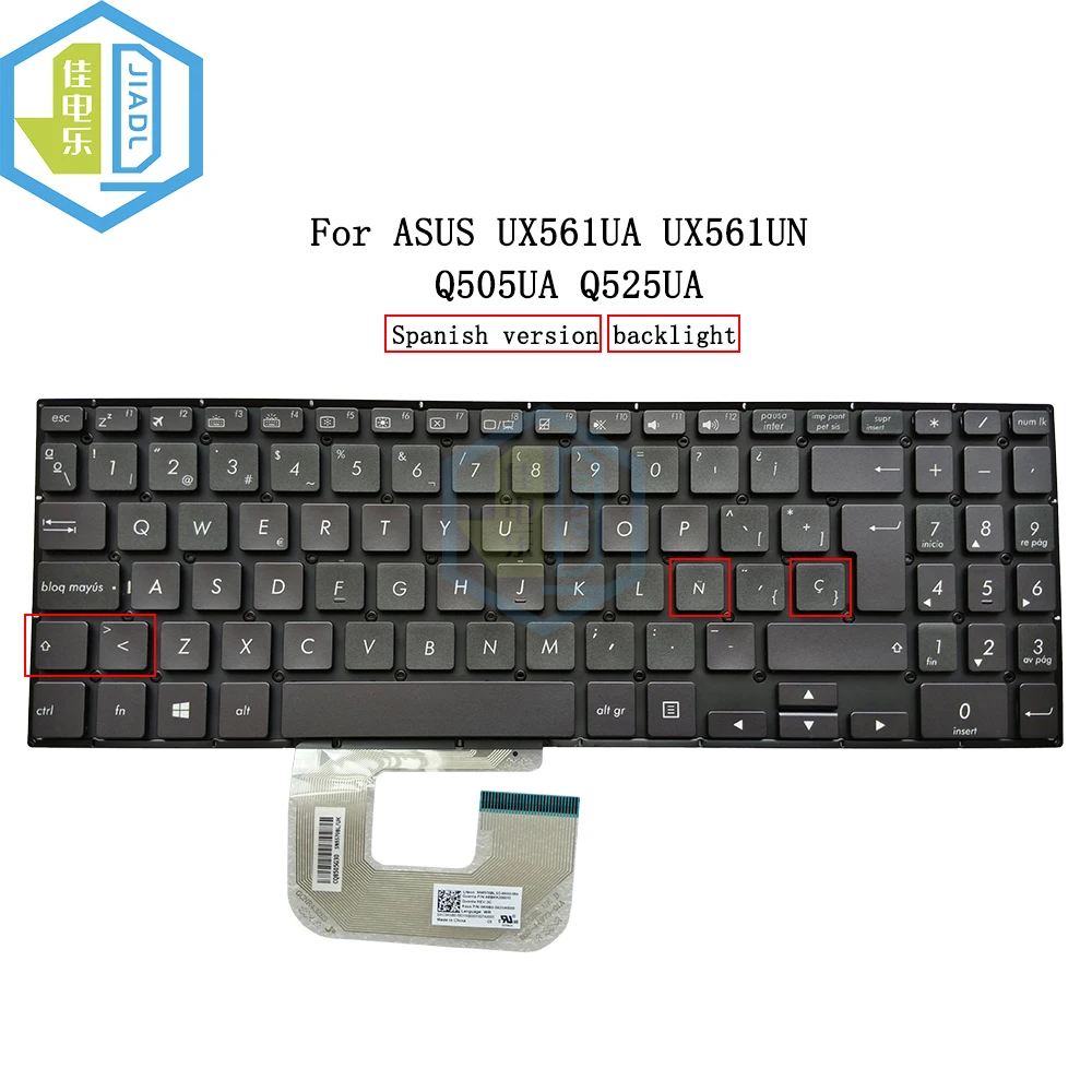 SP испанская клавиатура с подсветкой для ноутбука ASUS Q525UA UX561UA UX561UN Q505UA UX561