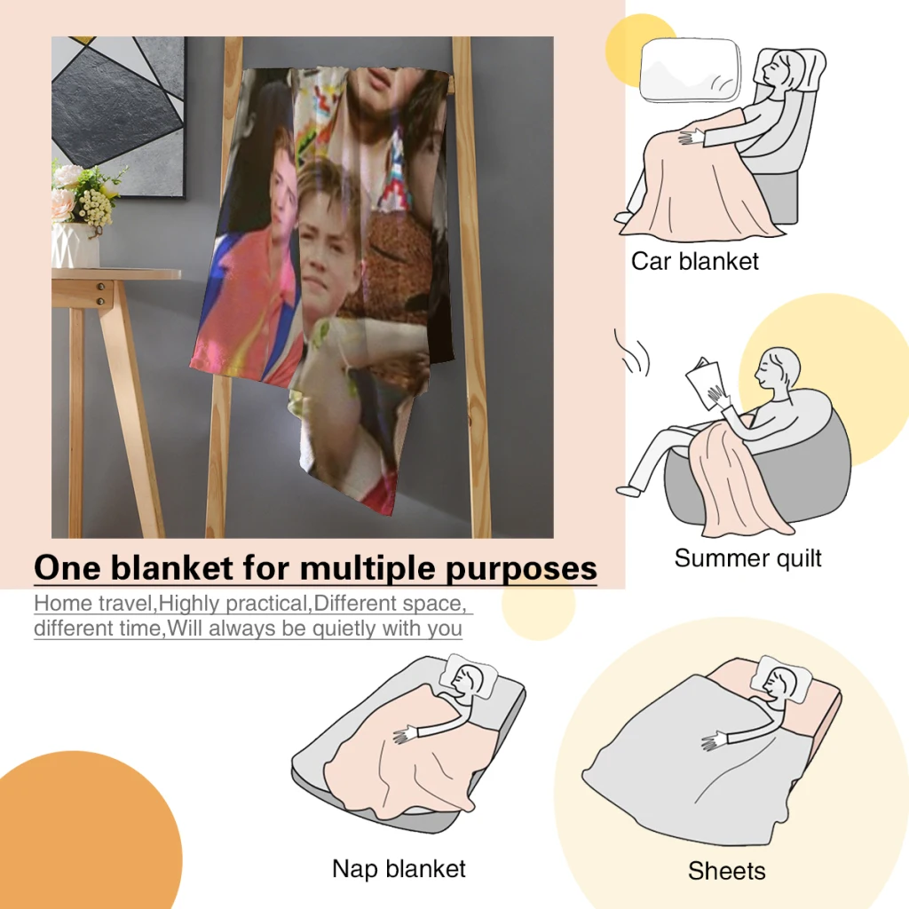 Комплект коннор фотоколлаж среднее одеяло мягкие комплекты одеял пледы для