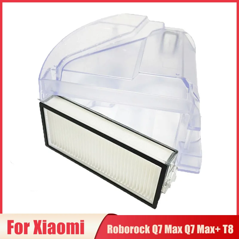 

2 In 1 Dust Box Water Tank Parts For Xiaomi Roborock Q7 Max Q7 Max+ T8 Robot Vacuum Cleaner Accessories Hepa Filter Replacement