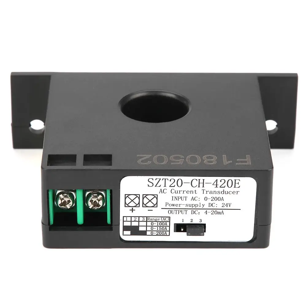 

SZT20-CH-420E Current Transducer Transmitter Transformer Sensor AC Current Converter 0-200A 4-20mA