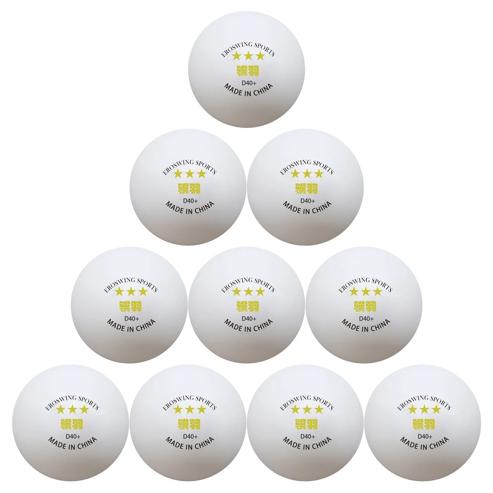 

10/20/30/50/100pcs 3 Stars Table Tennis Balls Purple Label Eroswing 40mm+ Good Elasticity Flexibility White Ping Pong Balls