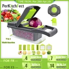 Овощерезка, слайсер для фруктов, измельчители, терка для моркови, измельчитель 9 в 1, гаджеты, слайсер, Овощечистка, сливная корзина, кухонные аксессуары, инструмент