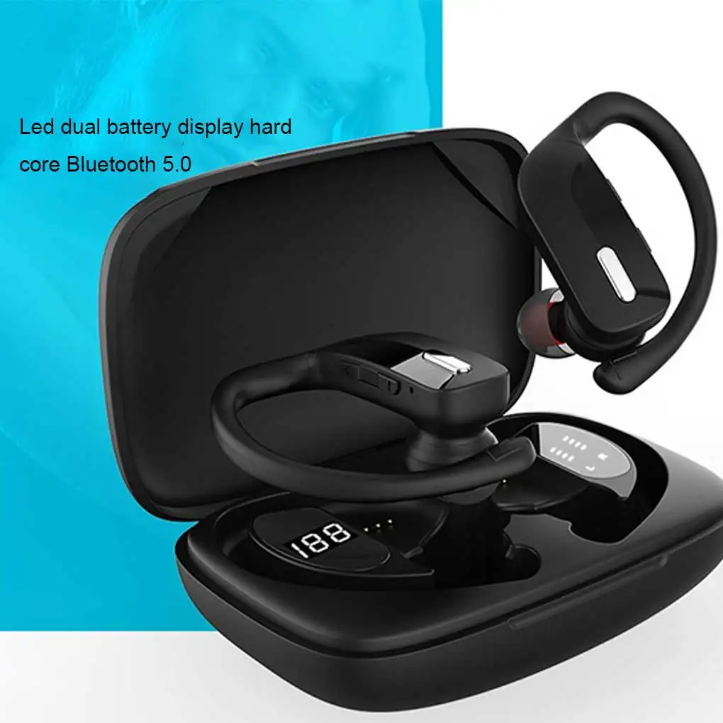 

Беспроводные наушники для ноутбука с зарядным чехлом Type-c, портативные наушники для бега, игр, спорта, Bluetooth-совместимые наушники 5,0