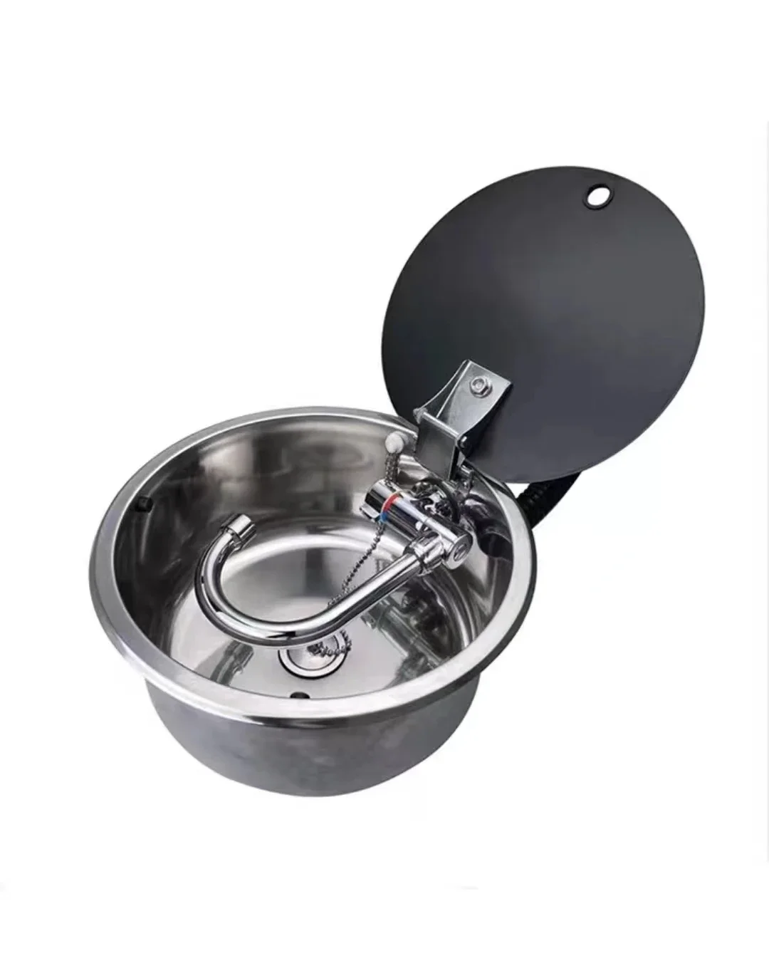 Раковина для плиты на колесах прямоугольный умывальник из нержавеющей стали с