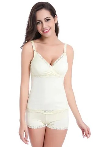 Одежда для беременных, женский бюстгальтер для сна, нижнее белье, бюстгальтеры для кормления грудью, комплекты камзолов и шорт для кормления грудью, послеродовое нижнее белье