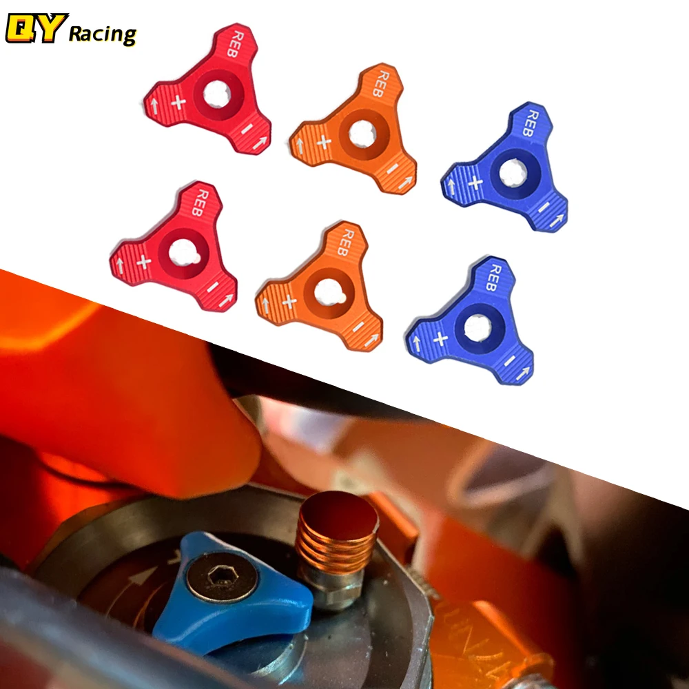 

Front Shock Absorber Knob Adjuster For KTM Husaberg Husqvarna SX SXF EXC XCW 125-530 690 SUPERMOTO ENDURO DUKE SMC WP 48MM Forks