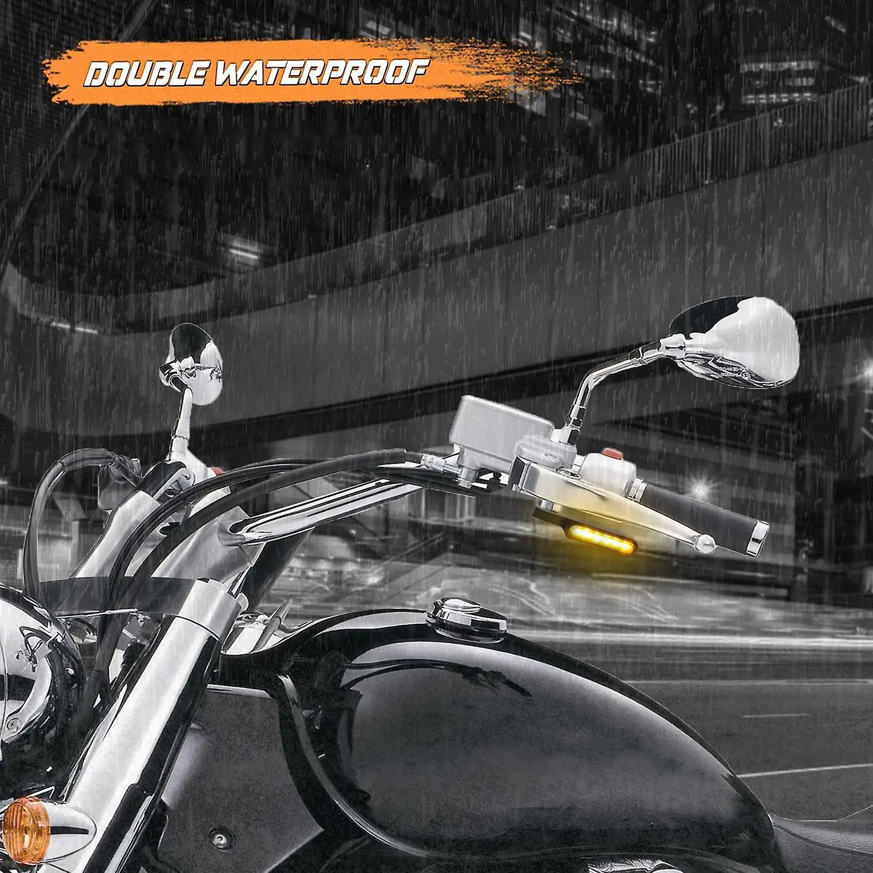 

12v Led Turn Signals Light Static Light Universal Handlebar Light