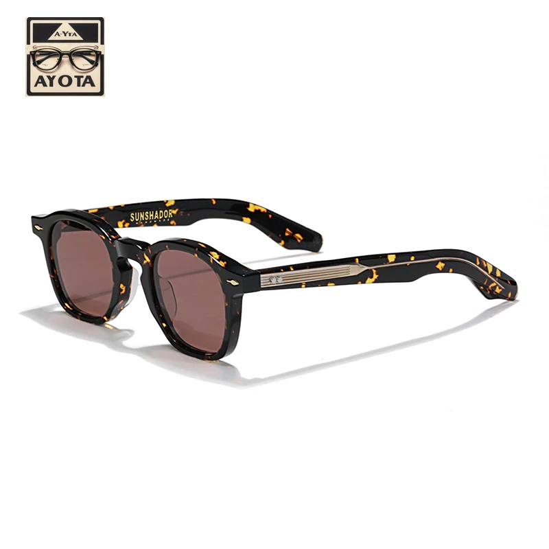 Новые ретро ацетатные солнцезащитные очки мужские дизайнерские брендовые