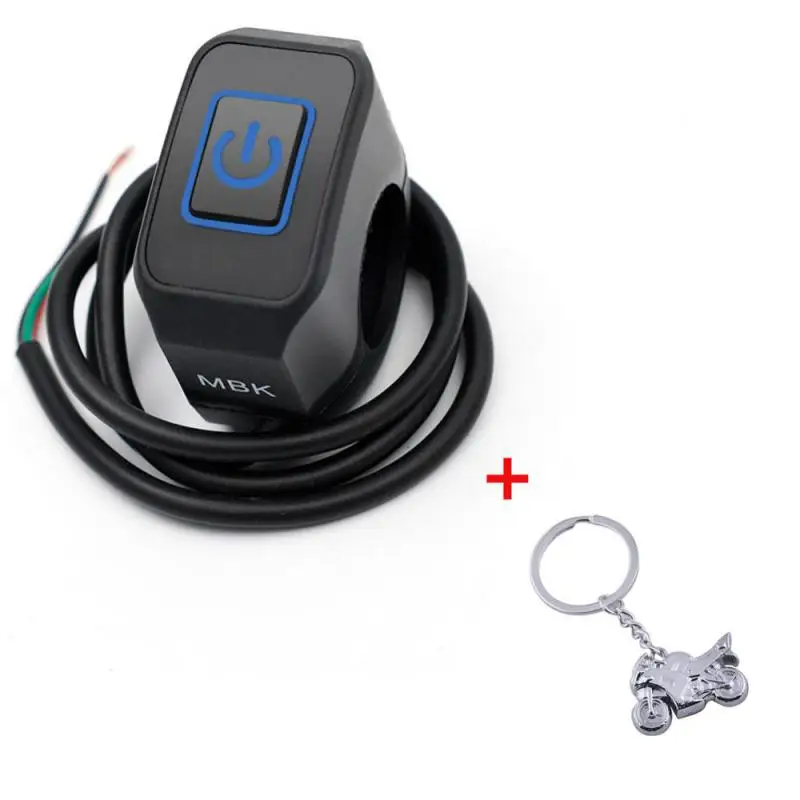 

22mm 7/8'' Motorcycle Handlebar Switch with LED Light Momentry Buttton for Electric Star Kill Waterproof Control Switch Button