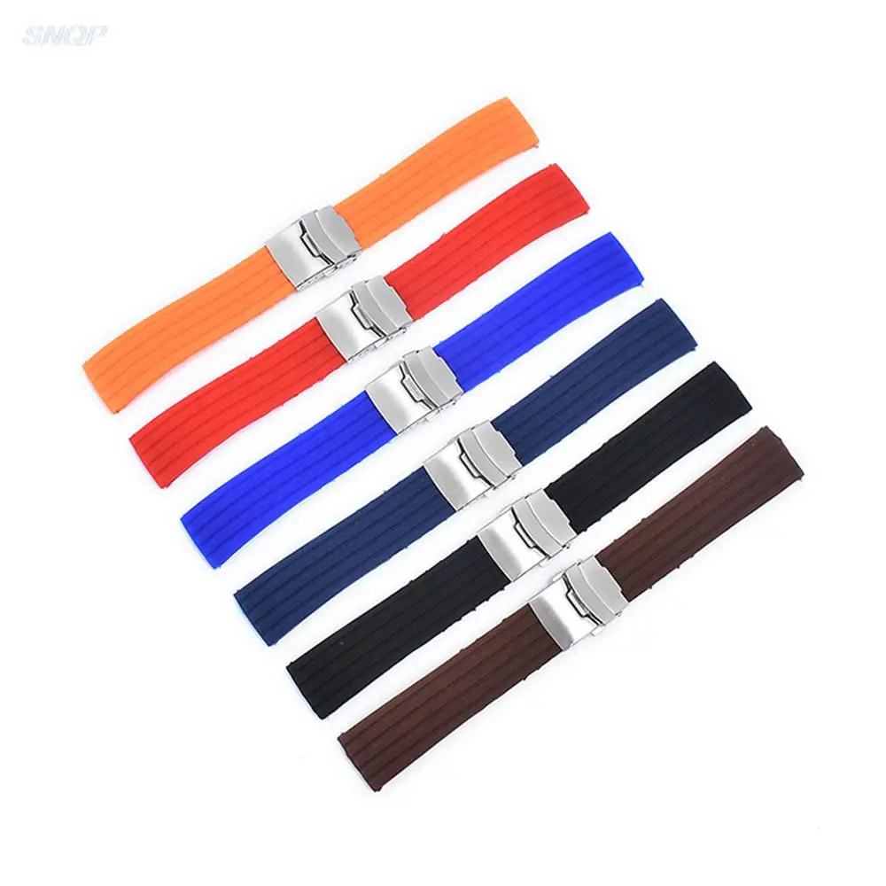 

18mm 20mm 22mm 24mm Silicone Strap for Huawei Watch GT 2 Samsung Galaxy 42/46mm S3 Active 2 Sport Waterproof Bracelet Watchband