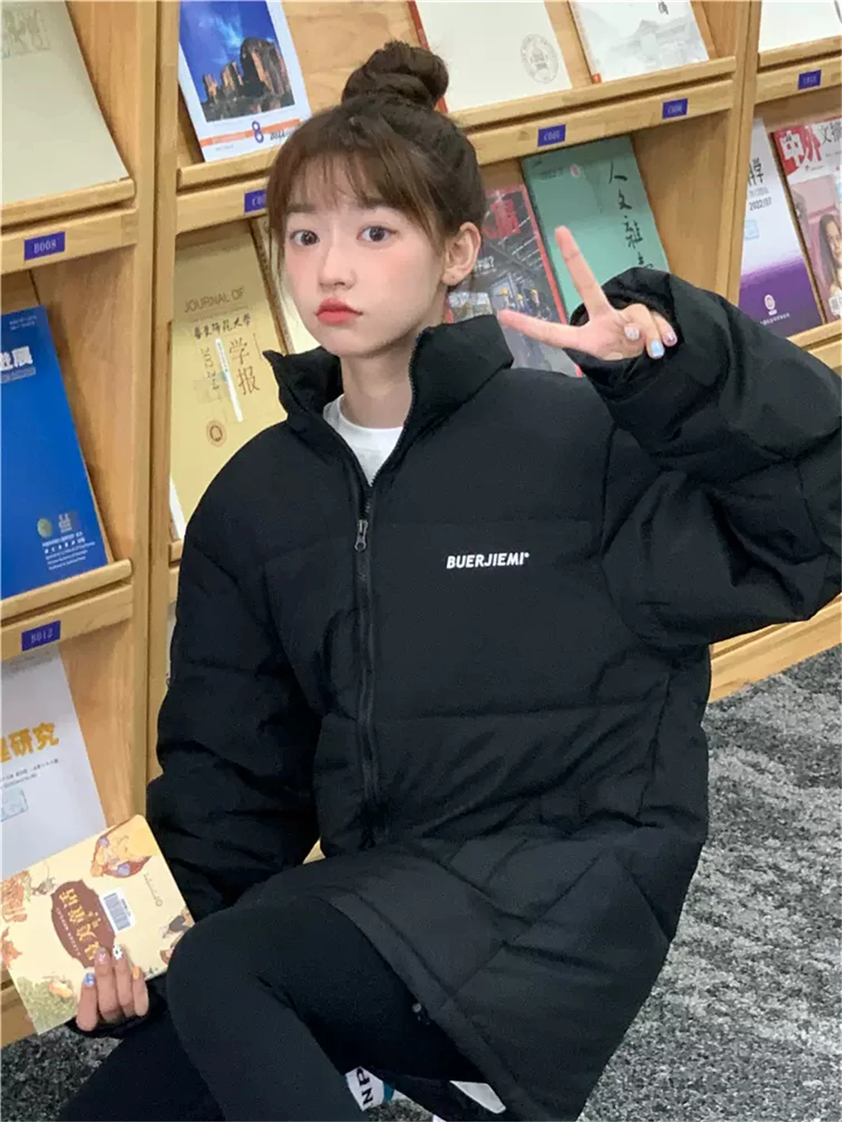 Small Sense Of Design Korean Cotton Padded Clothes Women's 2022 New Cotton Padded Jacket Winter Loose Oversize Fashionable