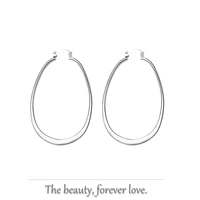 925 sterling silver oval shape earrings charming lady girls women gifts party gift simple hot sale jewelry 2022