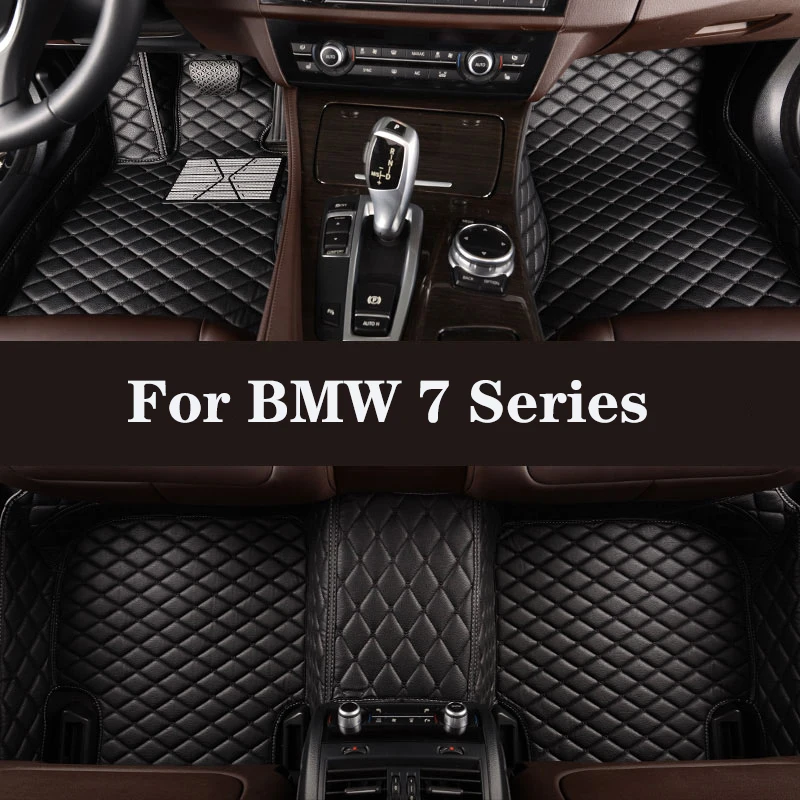 

HLFNTF Full surround custom car floor mat For BMW 7 Series 730Li F02 2008-2015 car parts car accessories Automotive interior