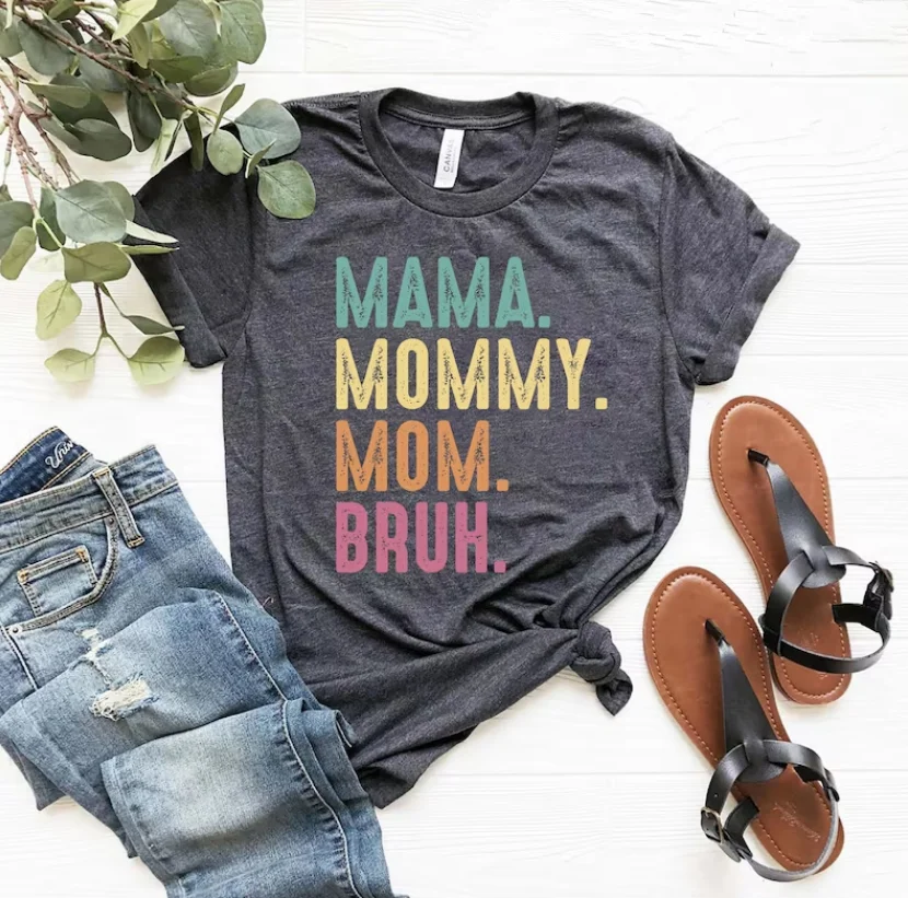 

Mama Mommy Mom shirt, Mothers day shirt Happy Mother's Motherhood Mothers Gift Mom 100% cctton goth y2k Harajuku Drop Shipping