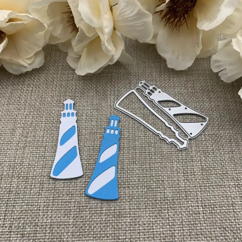 

Металлические высекальные штампы с изображением морского маяков для рукоделия, скрапбукинга, декоративное тиснение, рукоделие, высечка, ша...