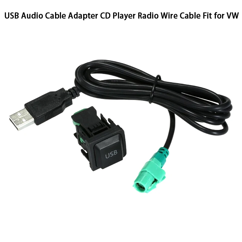 

Автомобильный USB-адаптер «сделай сам», аудиоusb-кабель, переключатель для Golf MK5 MK6 VI 5 6 CC Tiguan Passat B6